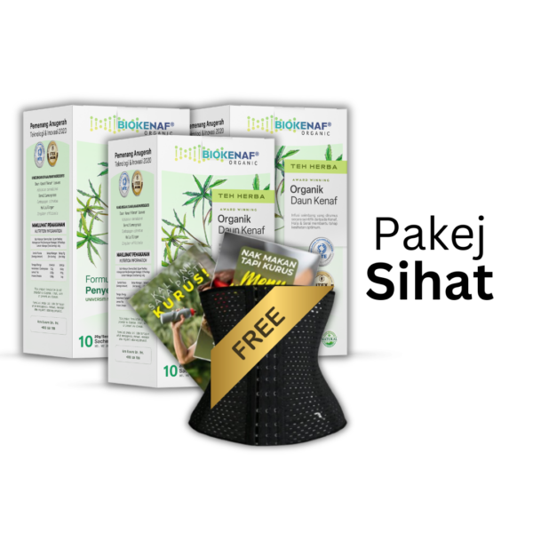 Pakej Sihat (3 Kotak Biokenaf) PERCUMA BENGKUNG + EBOOK