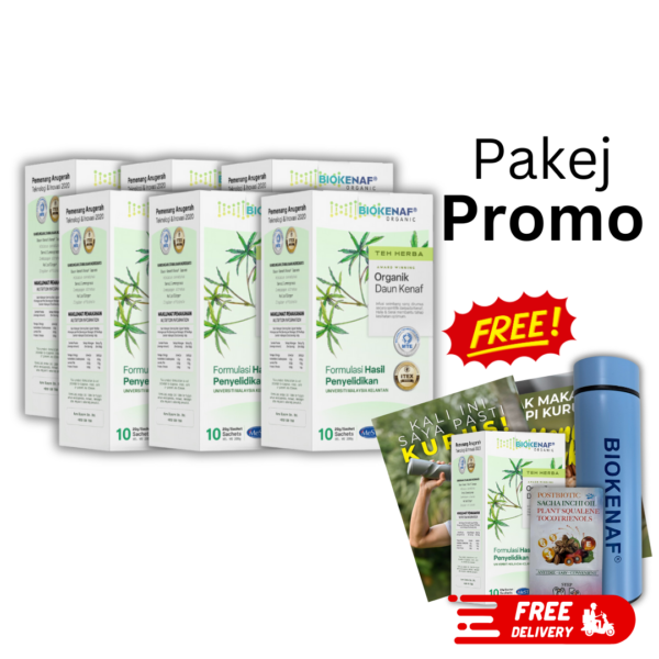 Pakej Promo (7 Kotak Biokenaf) PERCUMA 1 KOTAK + FILM + TUMBLER